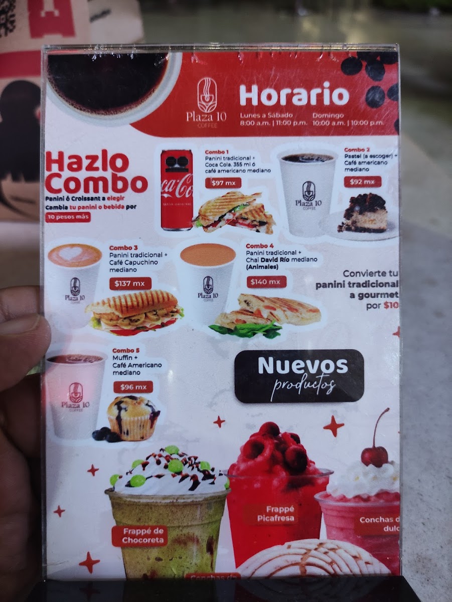 Plaza 10 coffe Menu - Image 1